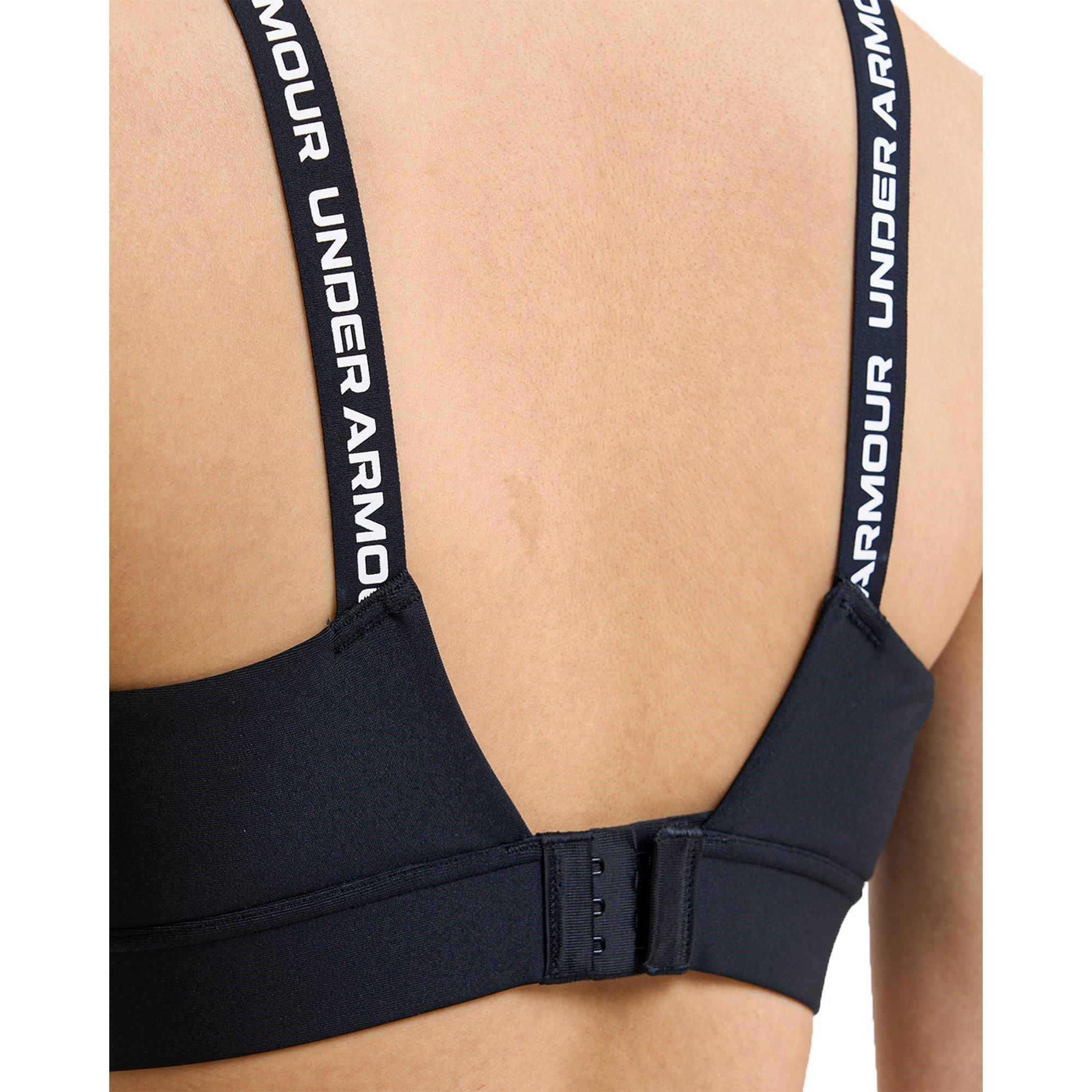 Black/White - Under Armour - Infinity 2.0 Mid Womens Sports Bra - 6