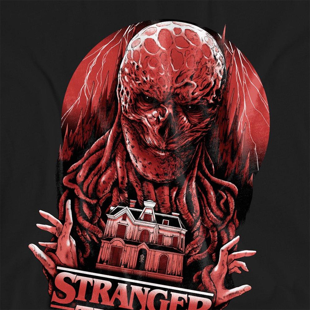 Black - Stranger Things - Stranger Things Vecna Horror Ladies T Shirt Black - 2