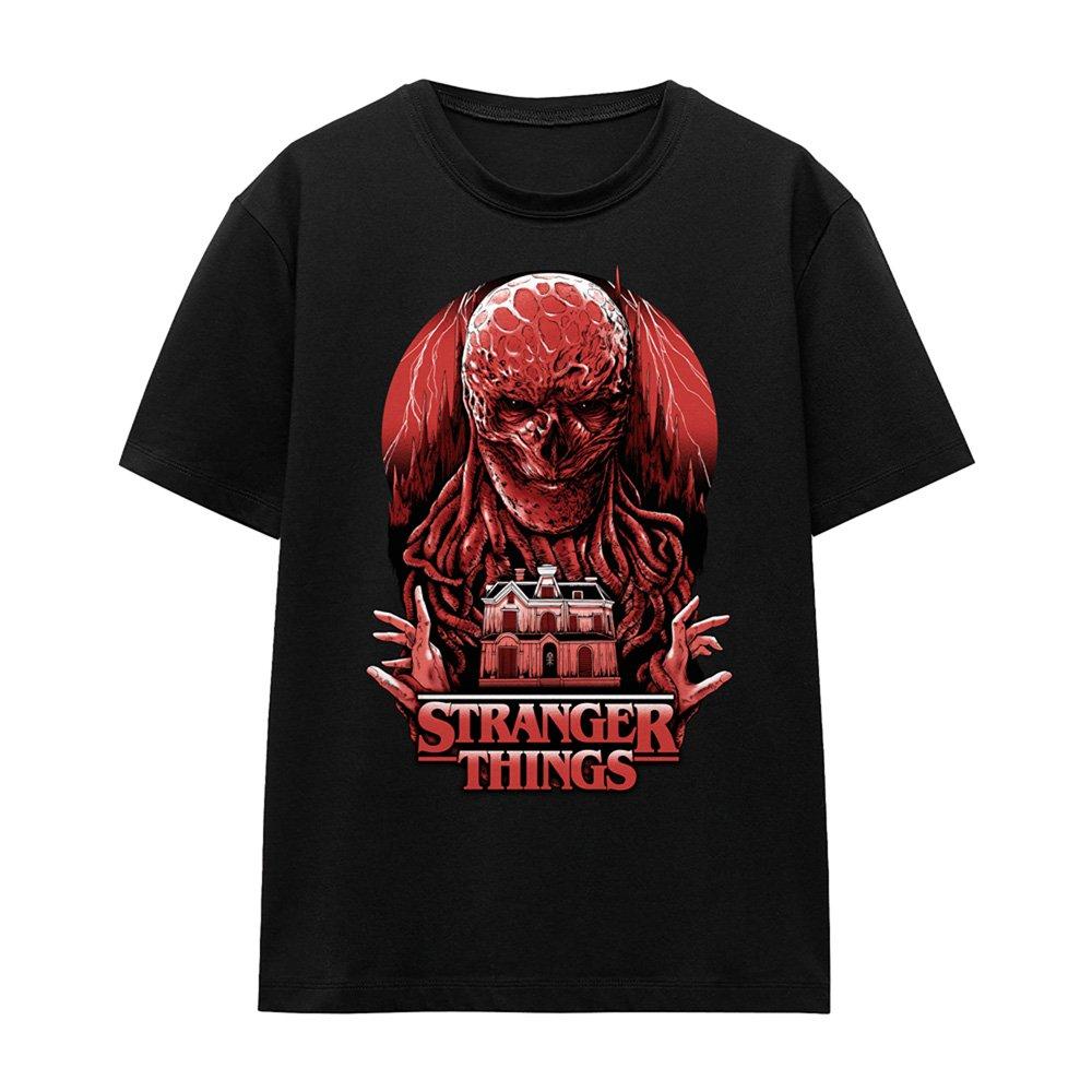 Black - Stranger Things - Stranger Things Vecna Horror Ladies T Shirt Black - 4