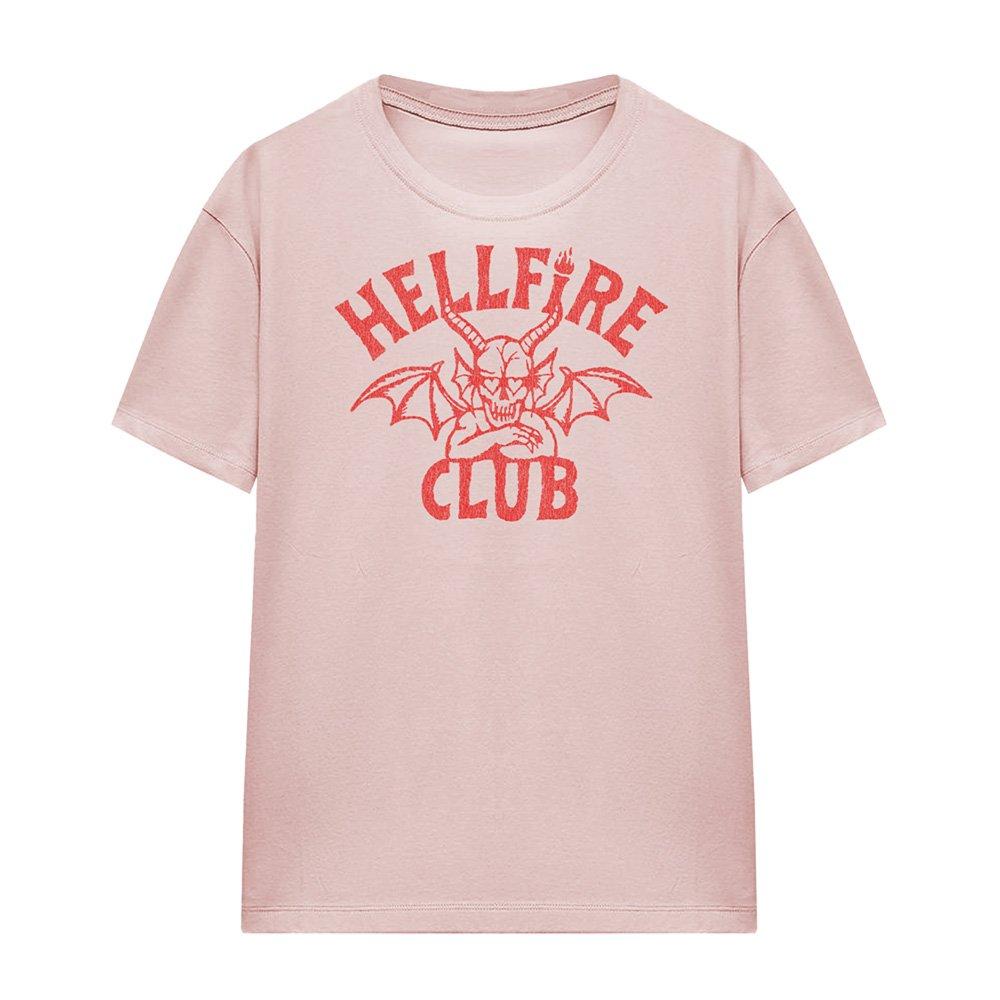 Pink - Stranger Things - Stranger Things Hellfire Club Tonal Devil Ladies T - 4