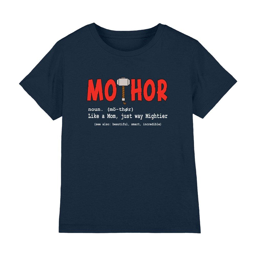 Navy - Thor - Thor MotherS Day Mo Kids T-Shirt Navy - 1