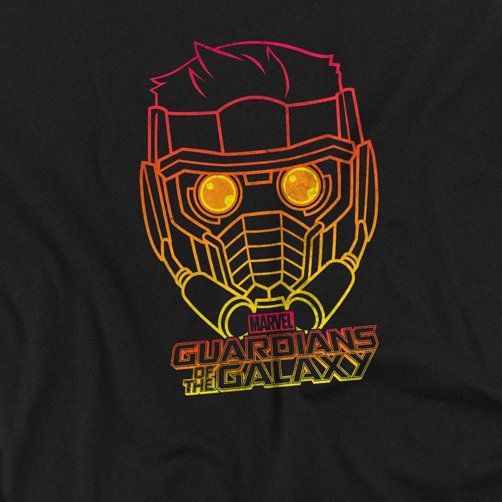 Black - Guardians of the Galaxy - Guardians Of The Galaxy Star Lord Outline Mens T-S - 2
