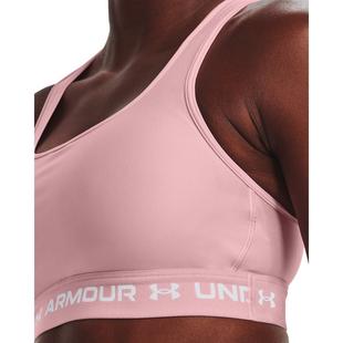 Pri.Pink/White - Under Armour - Mid Crossback Womens Sports Bra - 11