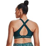 Tour.Teal/Green - Under Armour - Mid Crossback Womens Sports Bra - 5