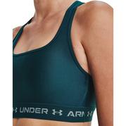 Tour.Teal/Green - Under Armour - Mid Crossback Womens Sports Bra - 10