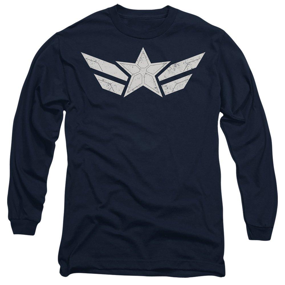 Navy - Marvel - Captain America Brave New World Star Long Sleeve T - 1