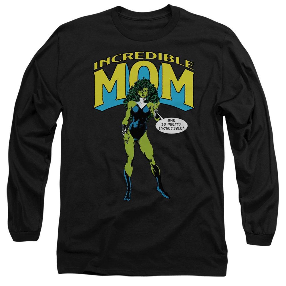 Black - Marvel - SheHulk Mothers Day Incredible Mom Long Sleeve T- - 1