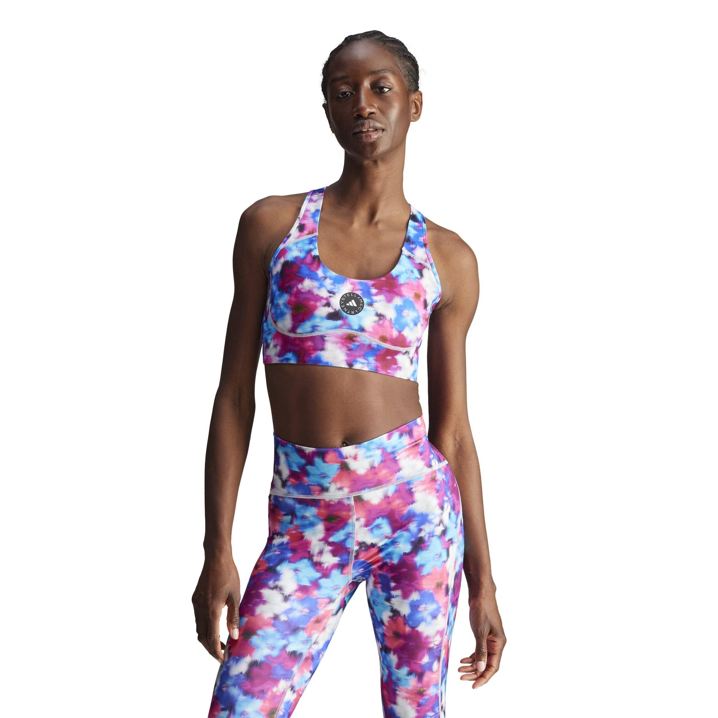 signal cyan - adidas by Stella McCartney - Women's Non Wired Medium Impact Sports Bra - 1