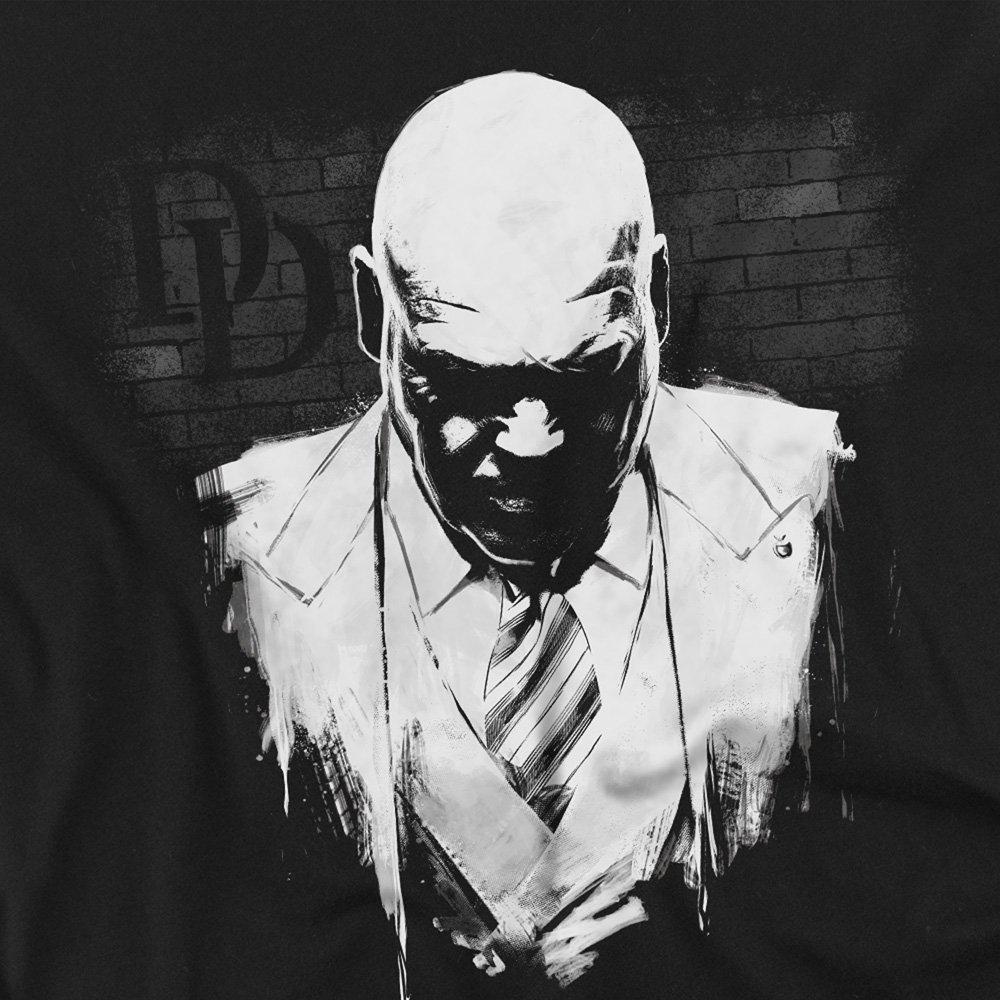 Black - Marvel - Daredevil Mayor Fisk Kingpin Paint Long Sleeve T S - 2