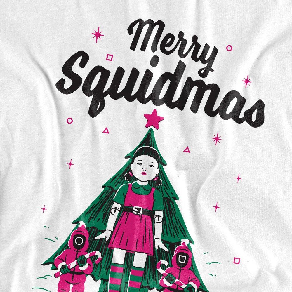 White - Squid Game - Squid Game Merry Squidmas Mens T-Shirt White - 2