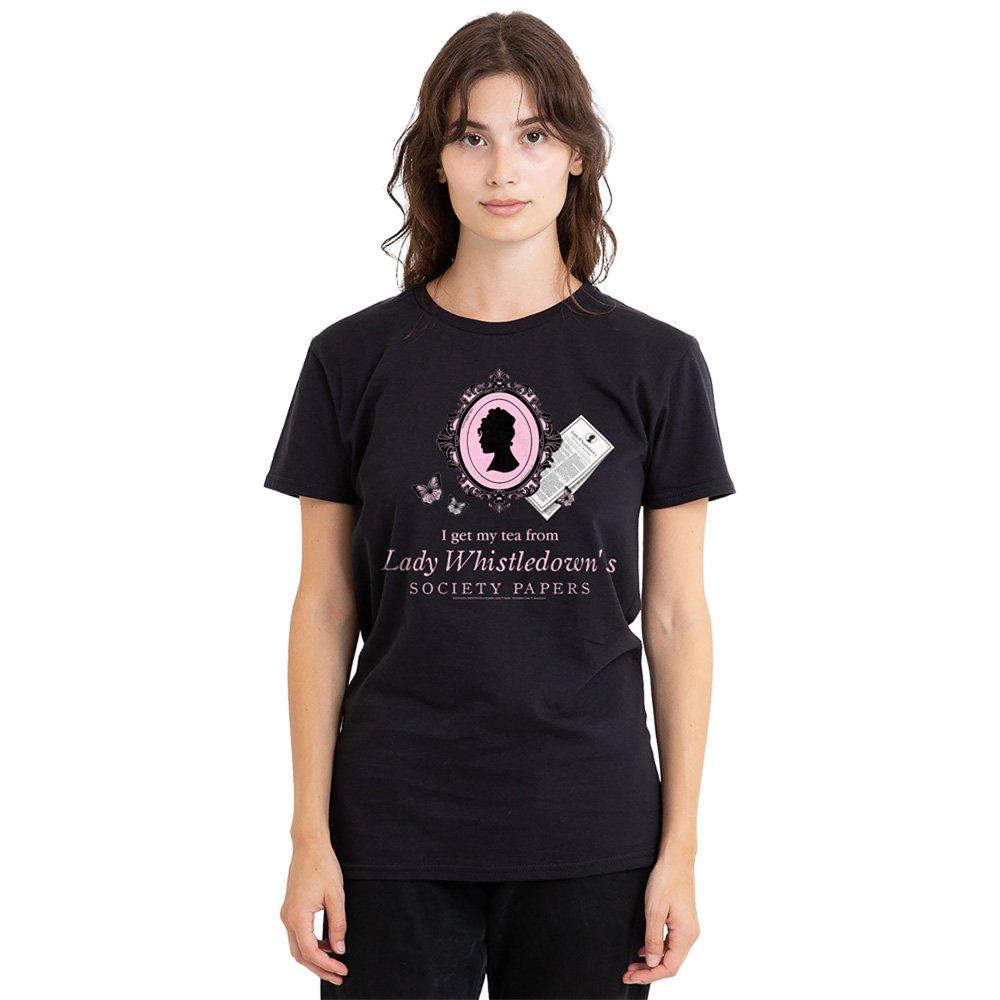 Bridgerton Women's - I Get My Tea From Lady Whistledown T - Black - S