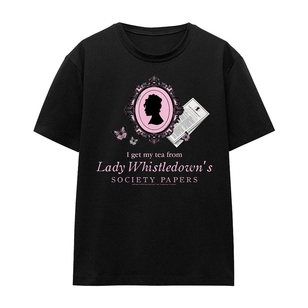 Black - Bridgerton - Bridgerton - I Get My Tea From Lady Whistledown T- - 4