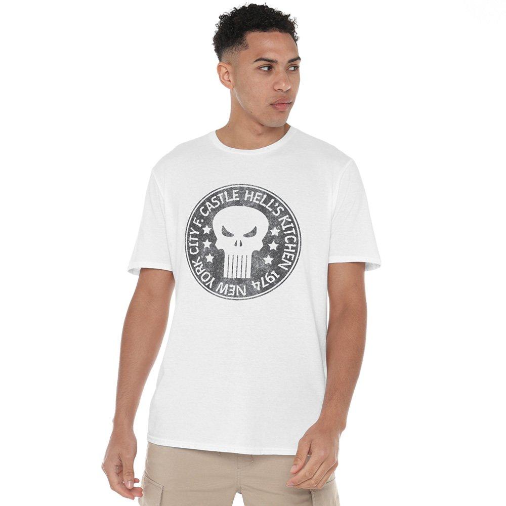White - Punisher - Punisher Castle Mens T-Shirt White - 1
