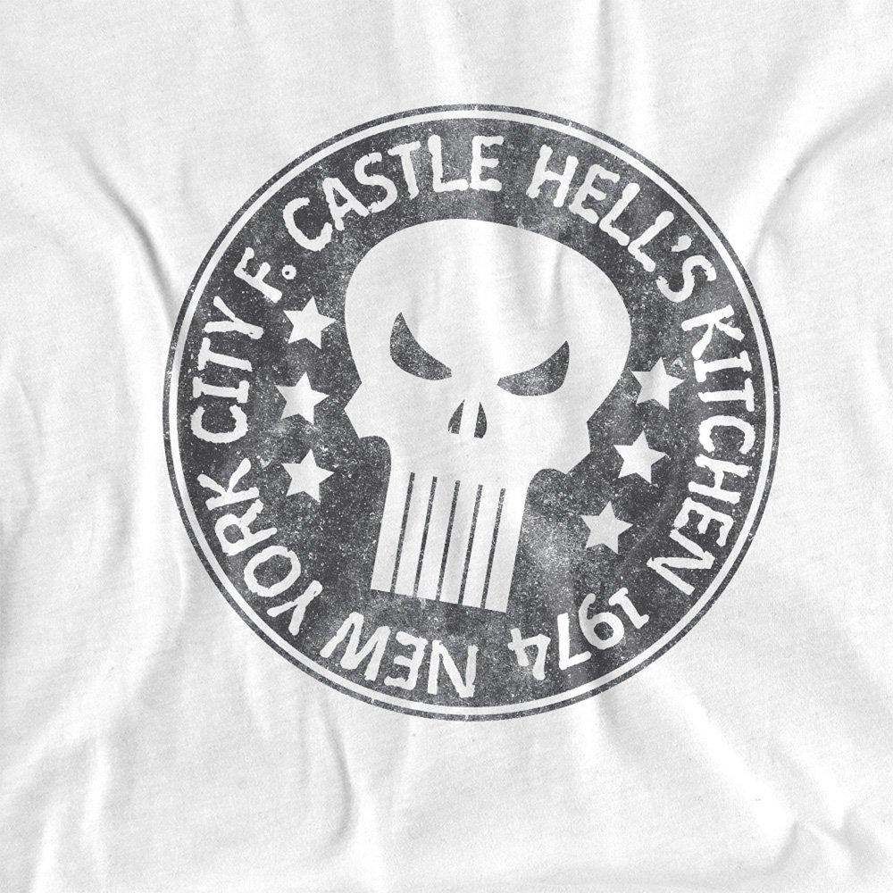 White - Punisher - Punisher Castle Mens T-Shirt White - 2