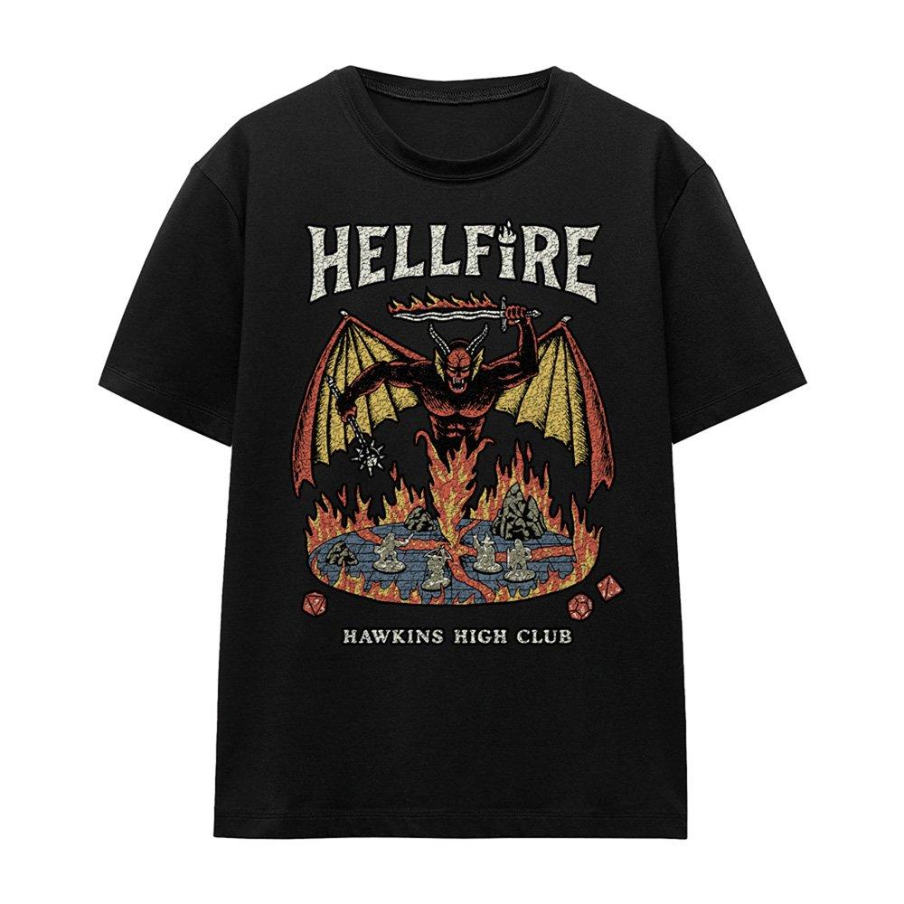 Black - Stranger Things - Stranger Things Vintage Hawkins High Hellfire Ladi - 4