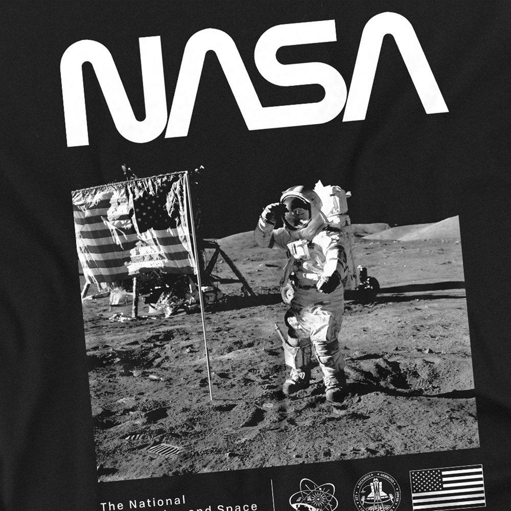Black - NASA - Salute Cotton T-shirt - 2