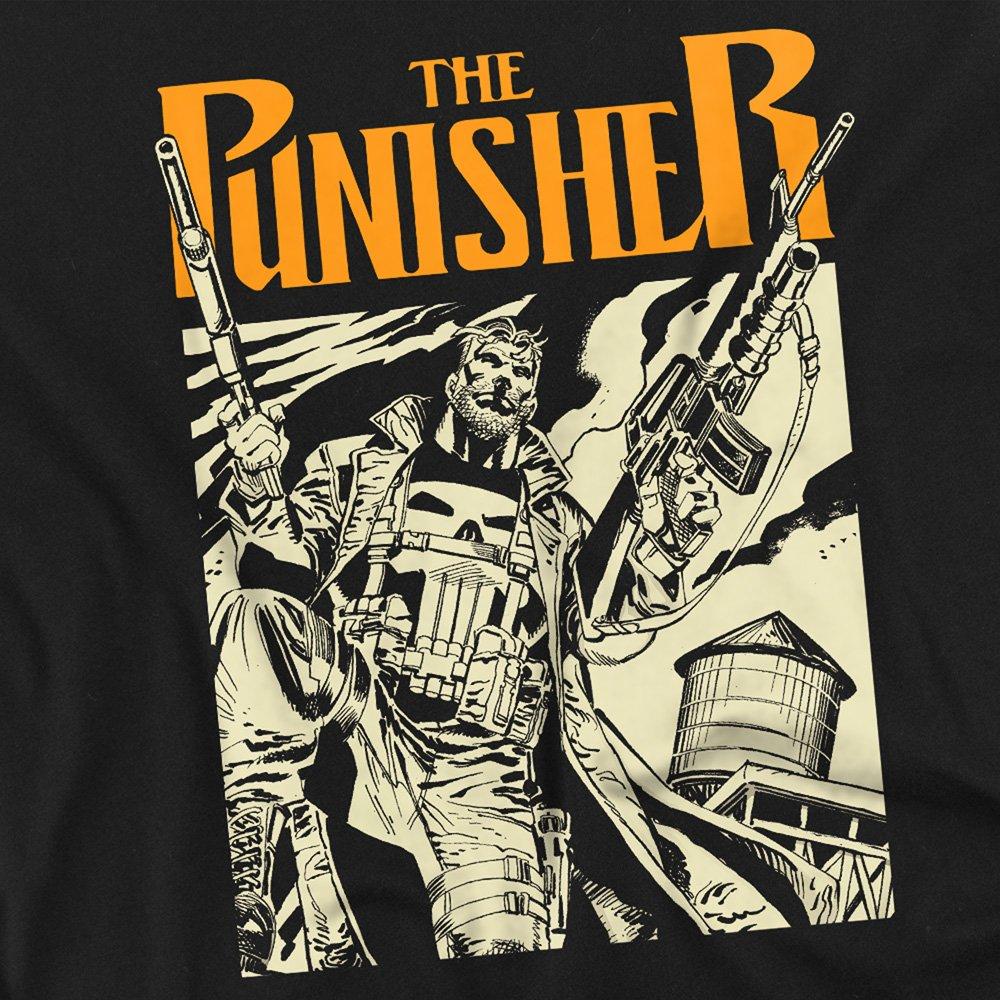Black - Punisher - Punisher Dual Cotton Mens T-Shirt Black - 2