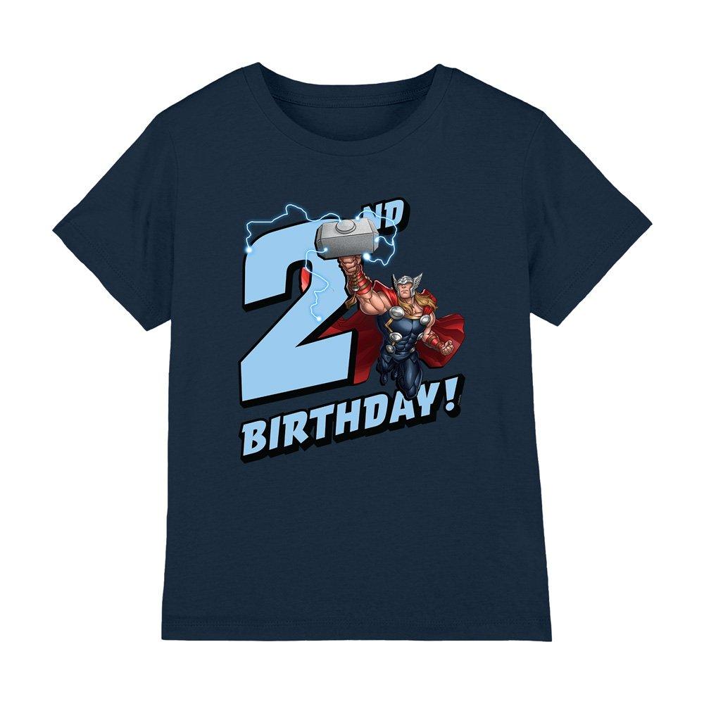 Navy - Thor - Thor Birthday 2 Kids T-Shirt Navy - 1