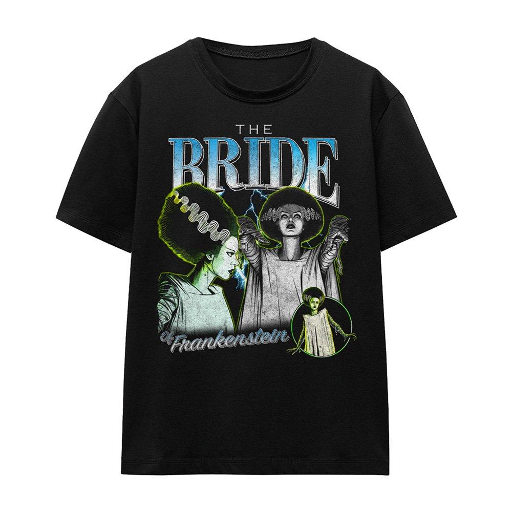 Black - Universal - Universal Monsters The Bride Homage Tee T-Shirt B - 4