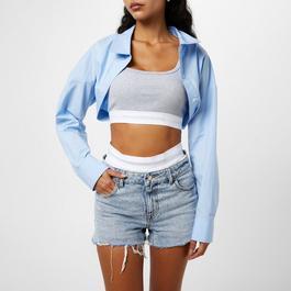 Alexander Wang Layered Crop Bolero