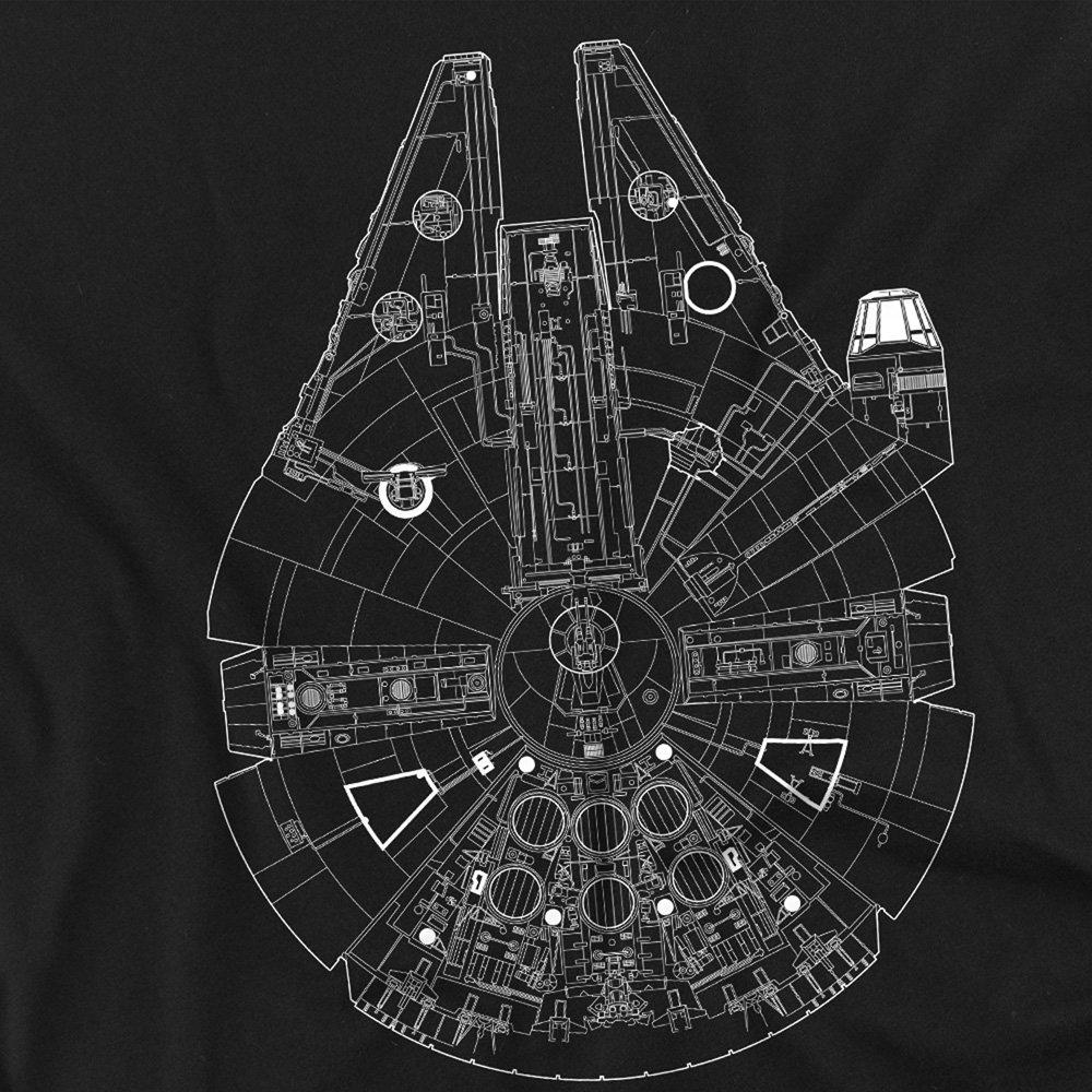 Black - Star Wars - Star Wars Millenium Lines Unisex T-Shirt Black - 2