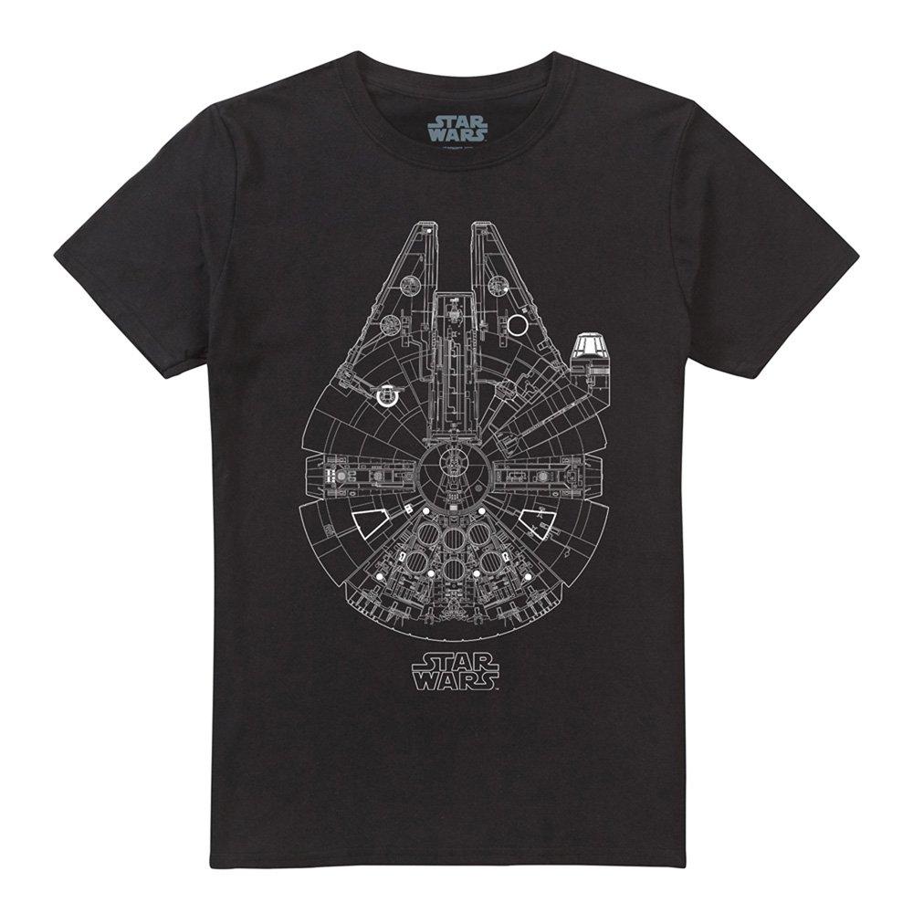Black - Star Wars - Star Wars Millenium Lines Unisex T-Shirt Black - 4