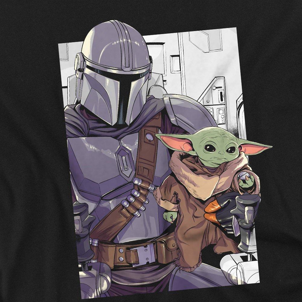 Black - Star Wars - The Mandalorian Star Wars Mandalorian Duo Unisex T - 2