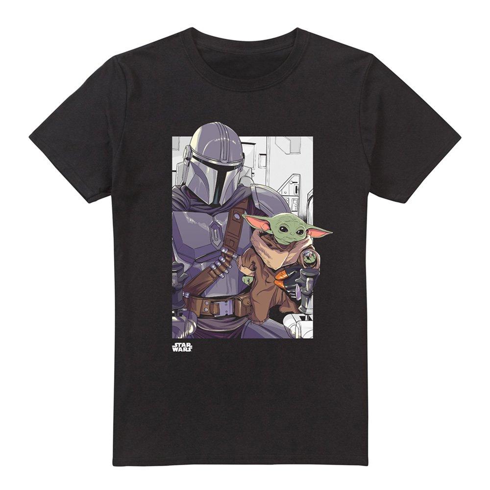 Black - Star Wars - The Mandalorian Star Wars Mandalorian Duo Unisex T - 4