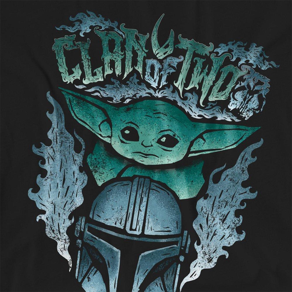 Black - Star Wars - The Mandalorian Clan Of Two Metal Band T-Shirt Bl - 2