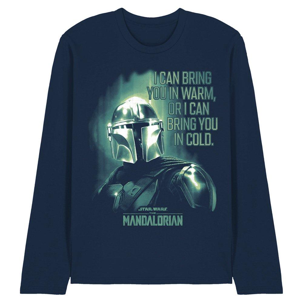 Navy - Star Wars - The Mandalorian Bring You In Cold Quote Long Sleev - 1