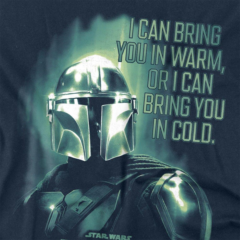 Navy - Star Wars - The Mandalorian Bring You In Cold Quote Long Sleev - 2