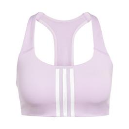 adidas Powerimpact Training Medium-Support 3-Stripes Bra Womens