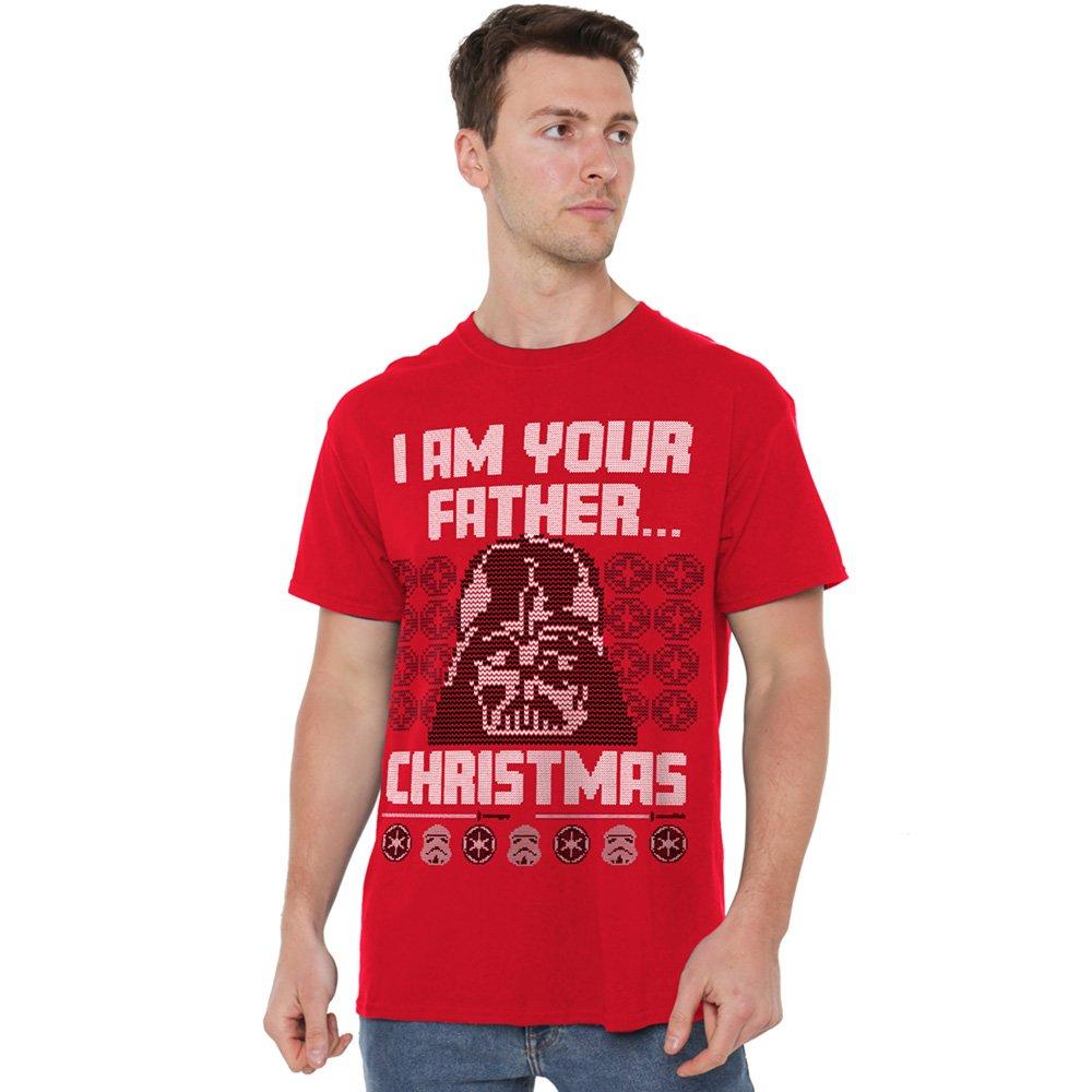 Red - Star Wars - Fair Isle Darth Vader Tee Red S T-Shirt - 1