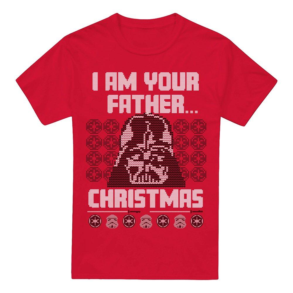 Red - Star Wars - Fair Isle Darth Vader Tee Red S T-Shirt - 4