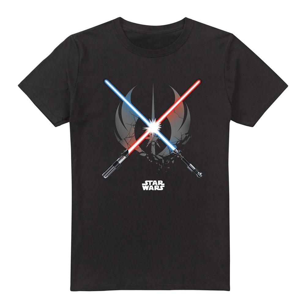 Black - Star Wars - Star Wars Crossed Blades Mens T-Shirt Black - 4