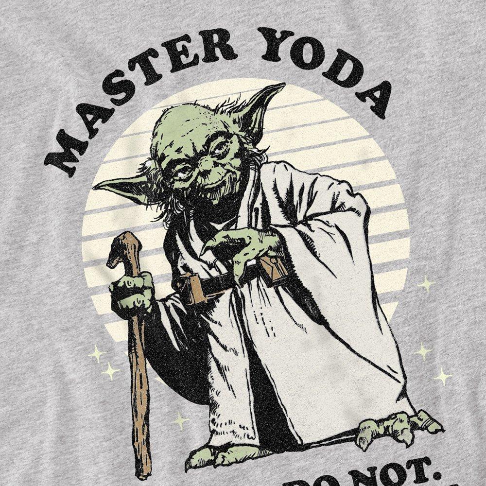Grey - Star Wars - Star Wars Master Yoda Cotton Mens T-Shirt Grey - 2