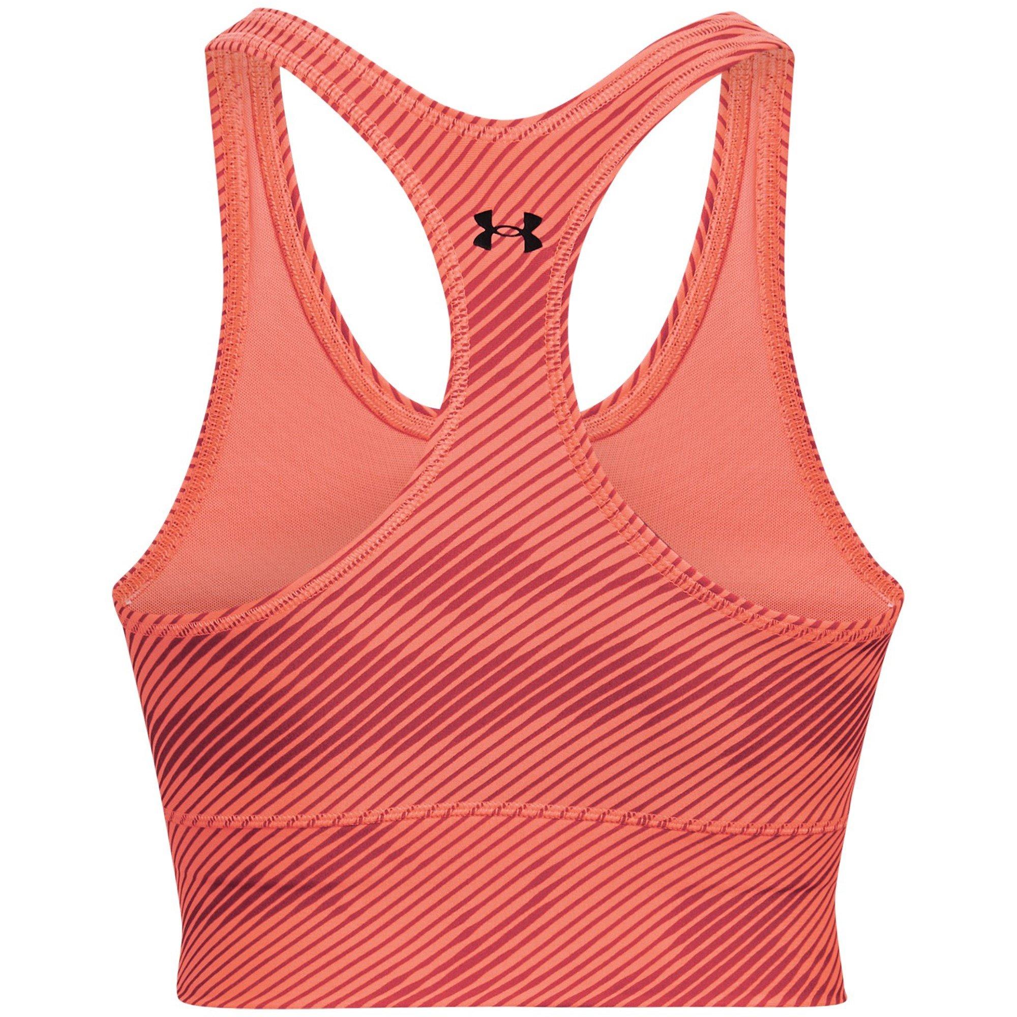 Orange/White - Under Armour - Armour Project Rock Bra Womens - 2