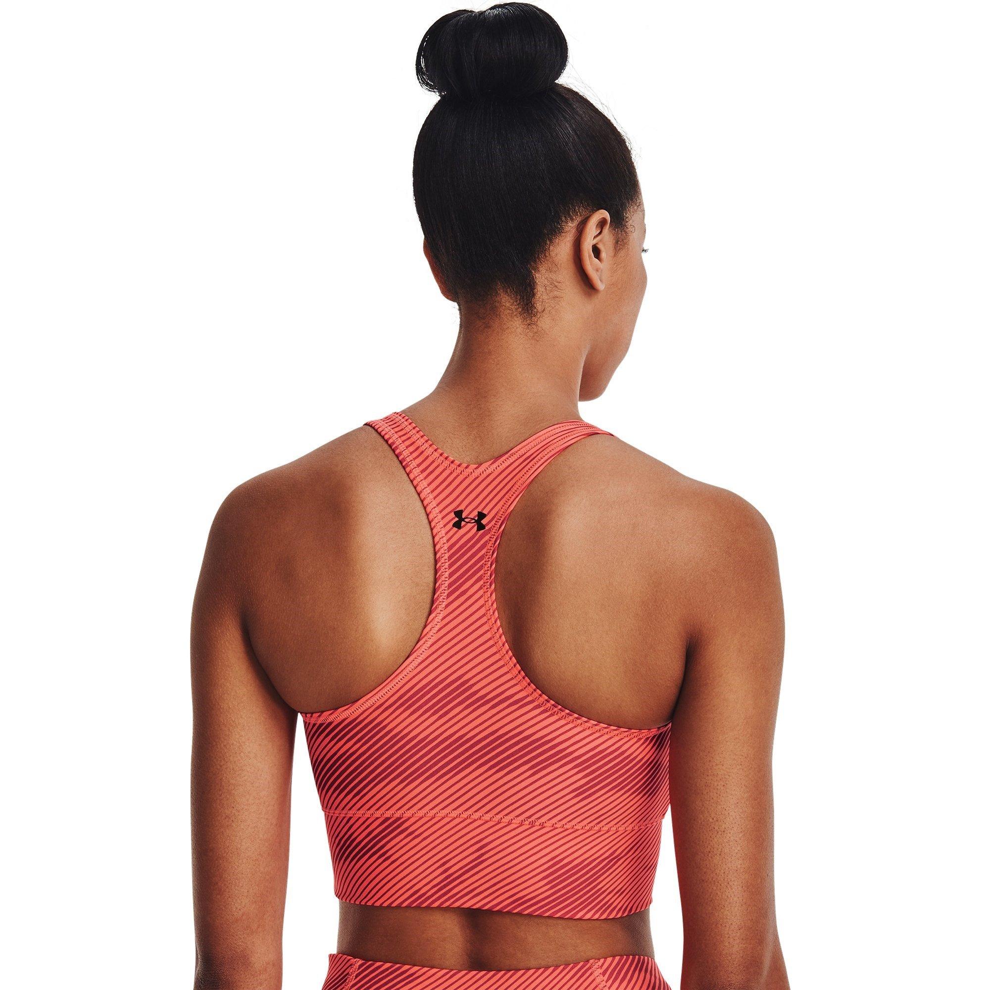 Orange/White - Under Armour - Armour Project Rock Bra Womens - 4