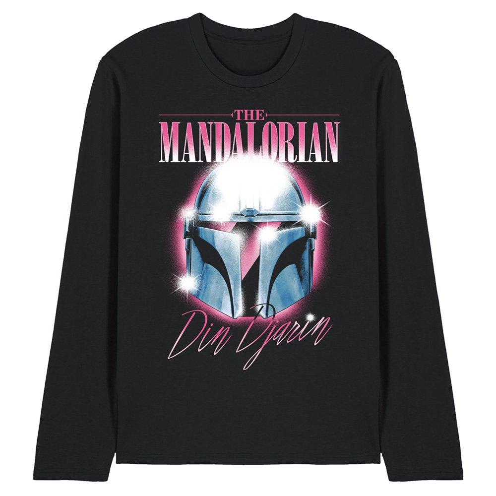 Black - Star Wars - The Mandalorian Din Djarin 80S Helmet Long Sleeve - 1