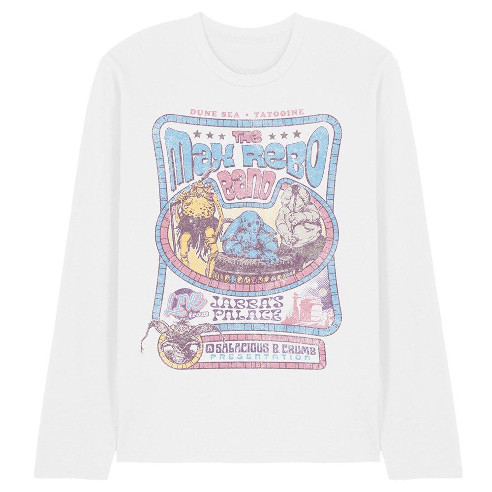 White - Star Wars - Rotj Max Rebo Band Long Sleeve T-Shirt White - 1