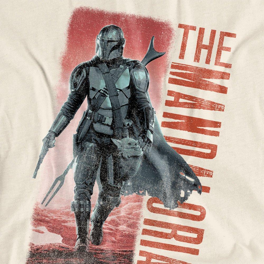 Beige - Star Wars - The Mandalorian Cowboy Hunter T-Shirt Natural - 2
