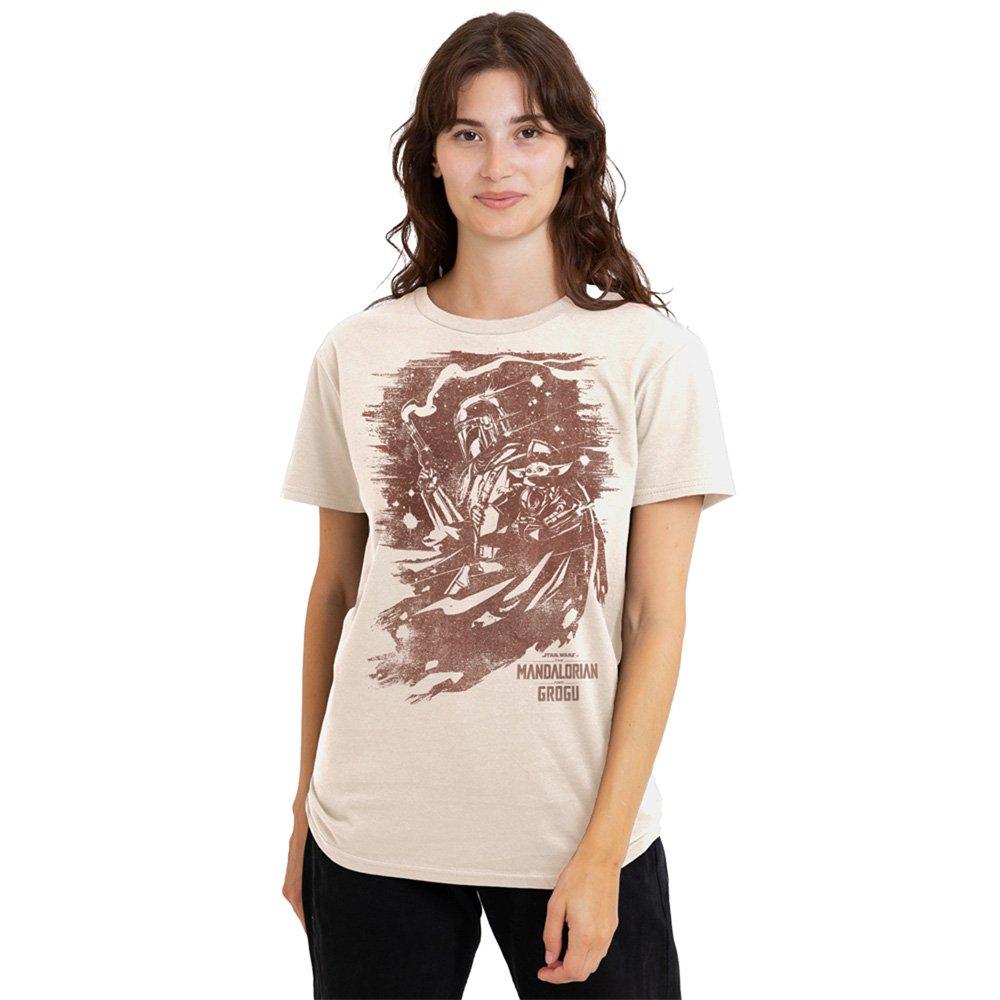 Beige - Star Wars - The Mandalorian Grogu Ink Sketch T-Shirt Natural - 1