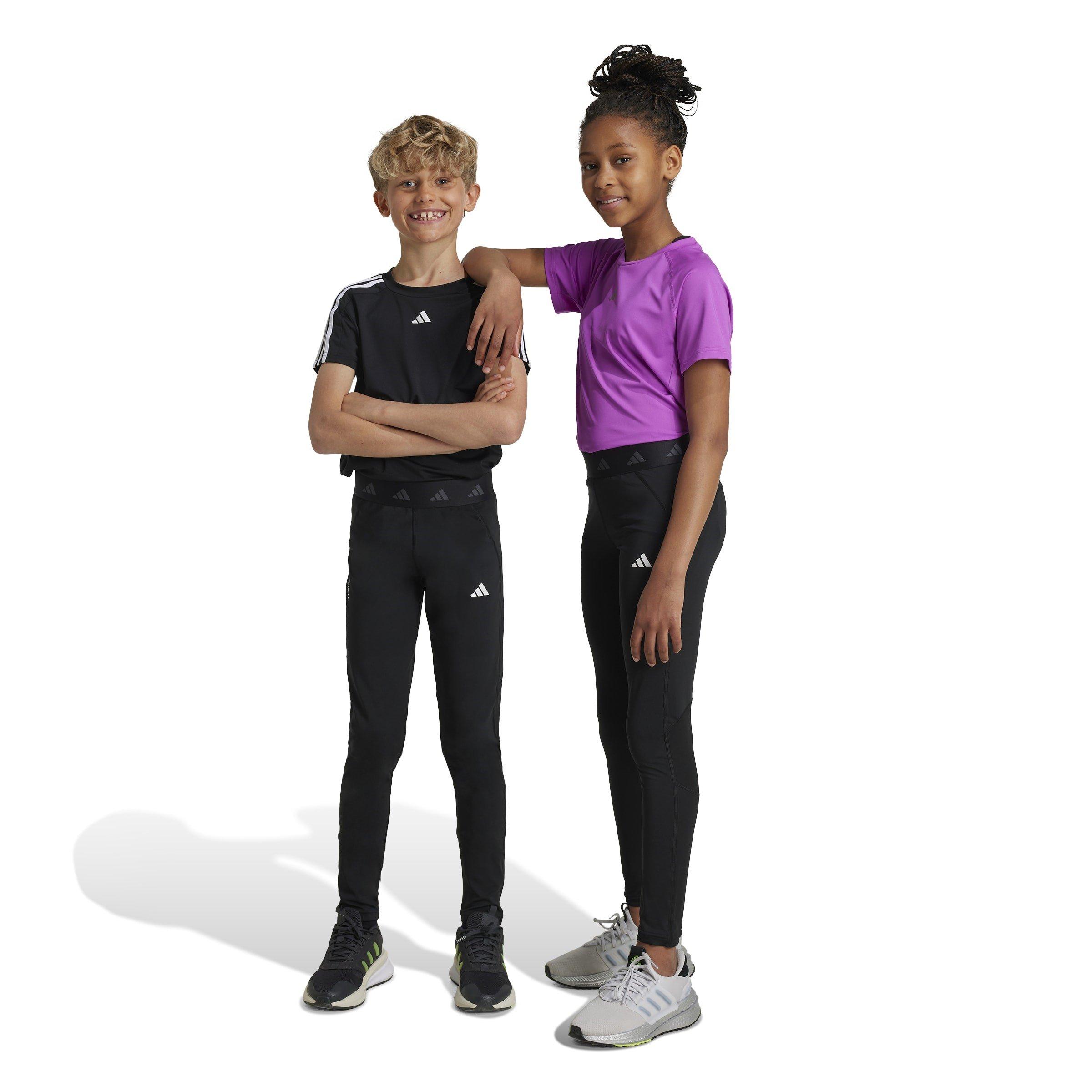 Schwarz/Weiß - adidas - TechFit Tights Junior Girls - 2