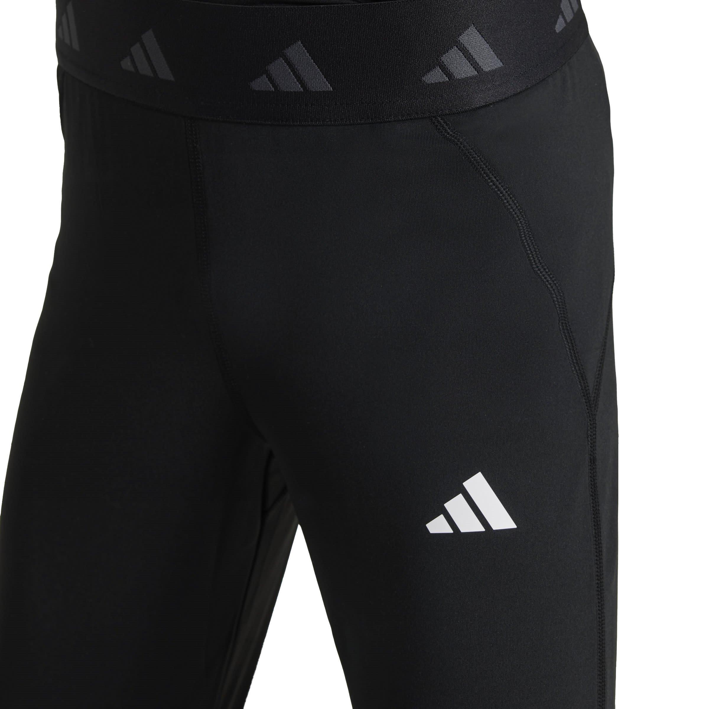 Schwarz/Weiß - adidas - TechFit Tights Junior Girls - 7