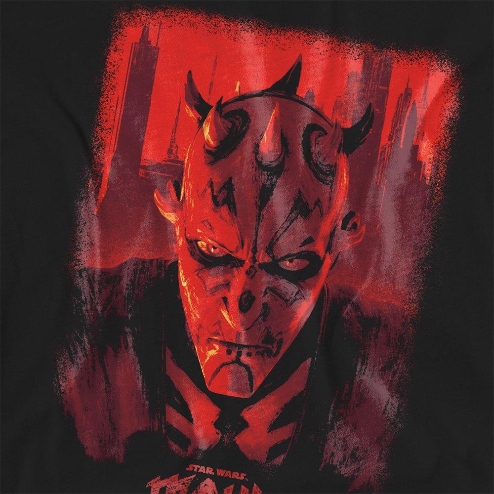 Black - Star Wars - Maul Shadow Lord Red City Poster T-Shirt Black - 2