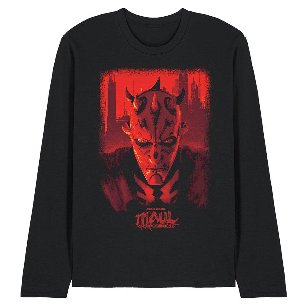 Black - Star Wars - Maul Shadow Lord Red City Poster Long Sleeve T Shi - 1