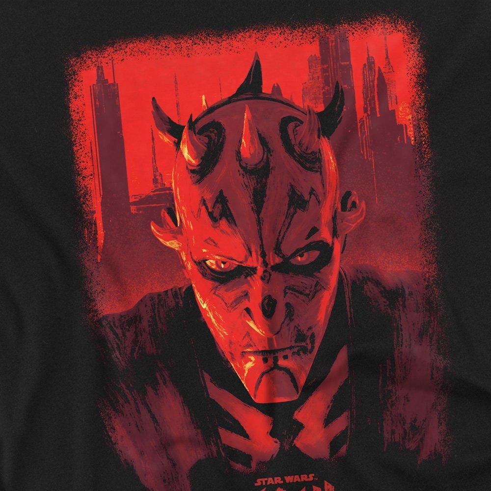 Black - Star Wars - Maul Shadow Lord Red City Poster Long Sleeve T Shi - 2