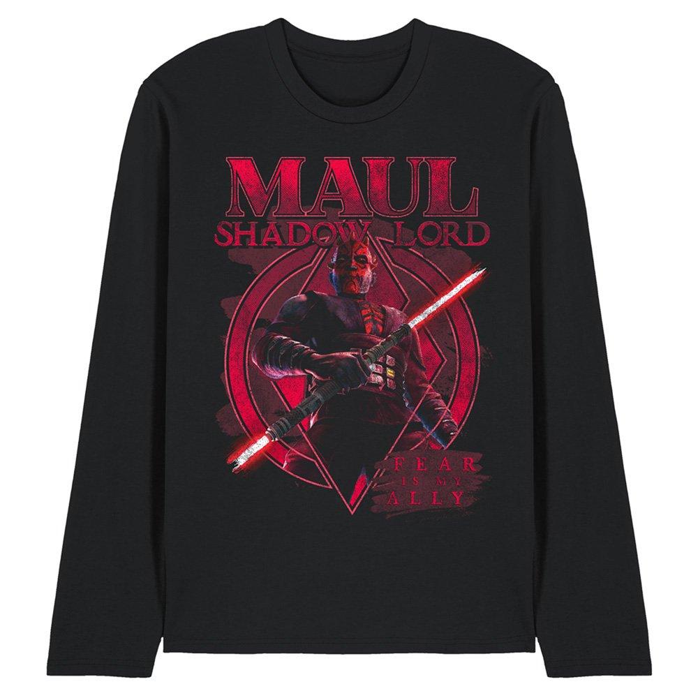 Black - Star Wars - Maul Shadow Lord Fear Is My Ally Long Sleeve T Shi - 1