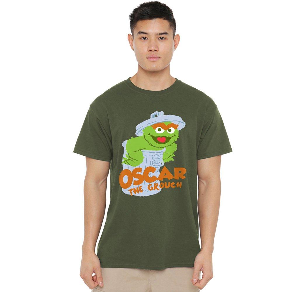 Sesame Street Sesame Street Flat Oscar T Shirt Military Green