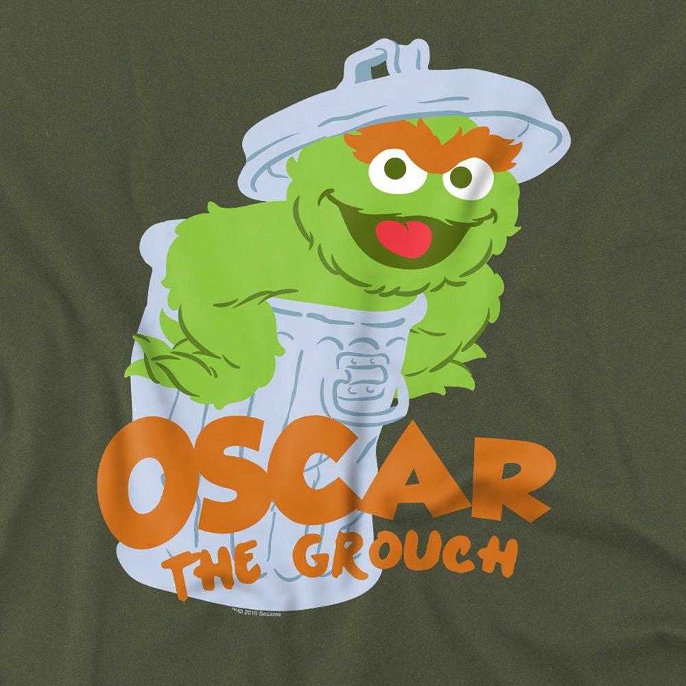 Green - Sesame Street - Sesame Street Flat Oscar T Shirt Military Green - 2